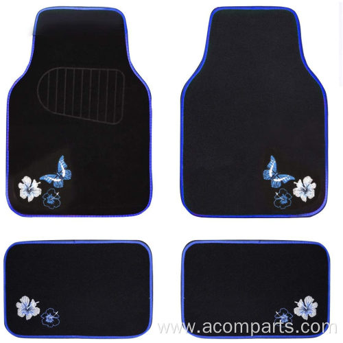 Universal Fit Butterfly and Flower Car Floor Mats